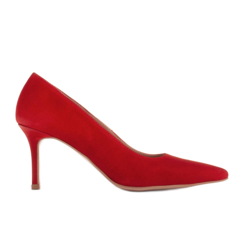 Marco Shoes Elegante Wildleder-Heels rot