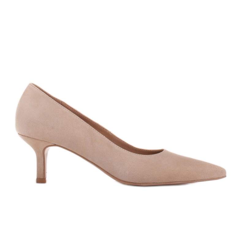 Marco Shoes Elegante Stilettos mit niedrigerem Absatz beige