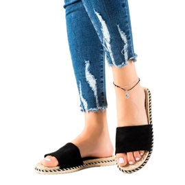 Cm Paris Lässige schwarze Hausschuhe