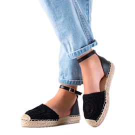 Seastar Geflochtene Espadrilles schwarz