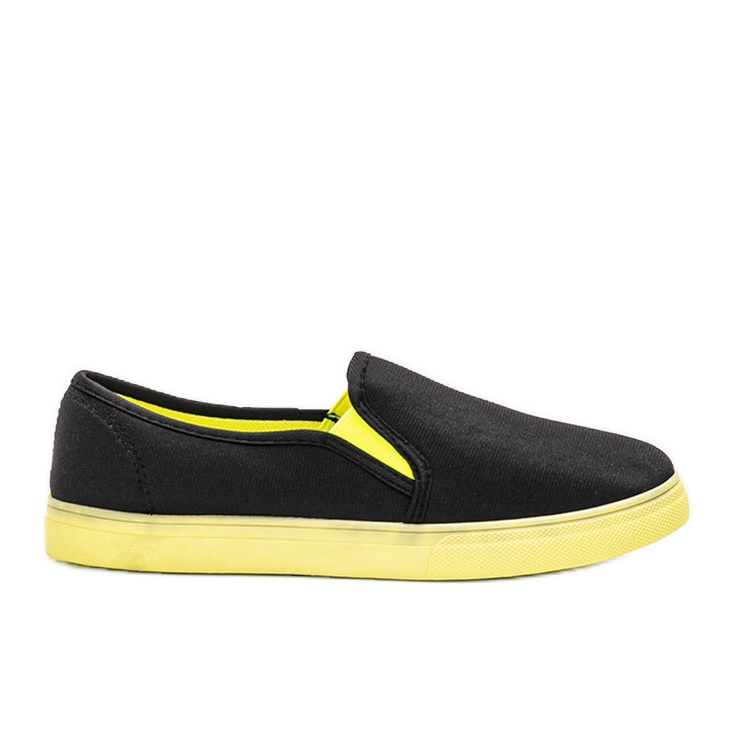 Schwarze Kulma-Turnschuhe grün