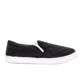 Cornish schwarze Textil-Sneakers