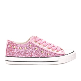 Kirsts pinke Glitzer-Sneakers rosa