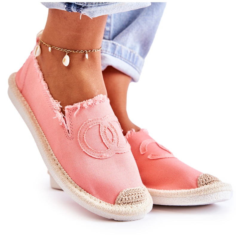 PS1 Klassische Damen-Espadrilles Coral Flaure rosa