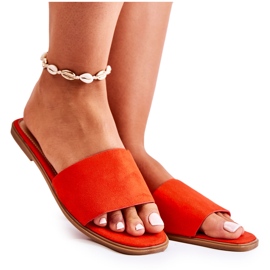 FL1 Klassische Damenhausschuhe Smooth Red Narsis rot