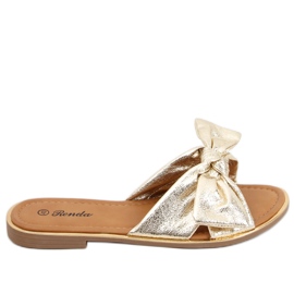 Lirio Gold Damenhausschuhe golden