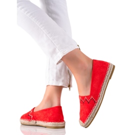 Lucky Shoes Espadrilles mit Muster rot