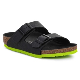 Birkenstock Arizona Kids 1022369 Desert Soil Black Lime schwarz