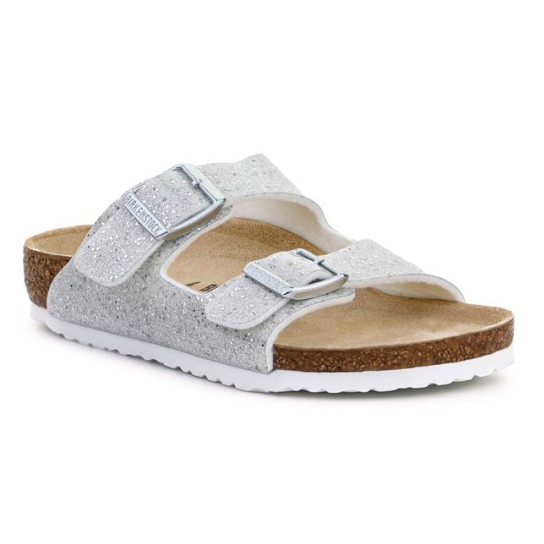 Kalpki Birkenstock Arizona Kids 1022230 Cosmic Sparkle Weiß silber-