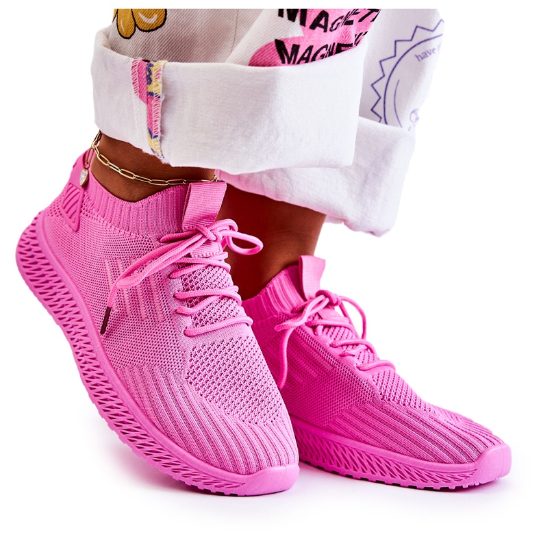 PS1 Damen Sportschuhe Turnschuhe Stoff Pink Storia rosa