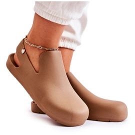 FS1 Modische braune Meriko Gummiclogs