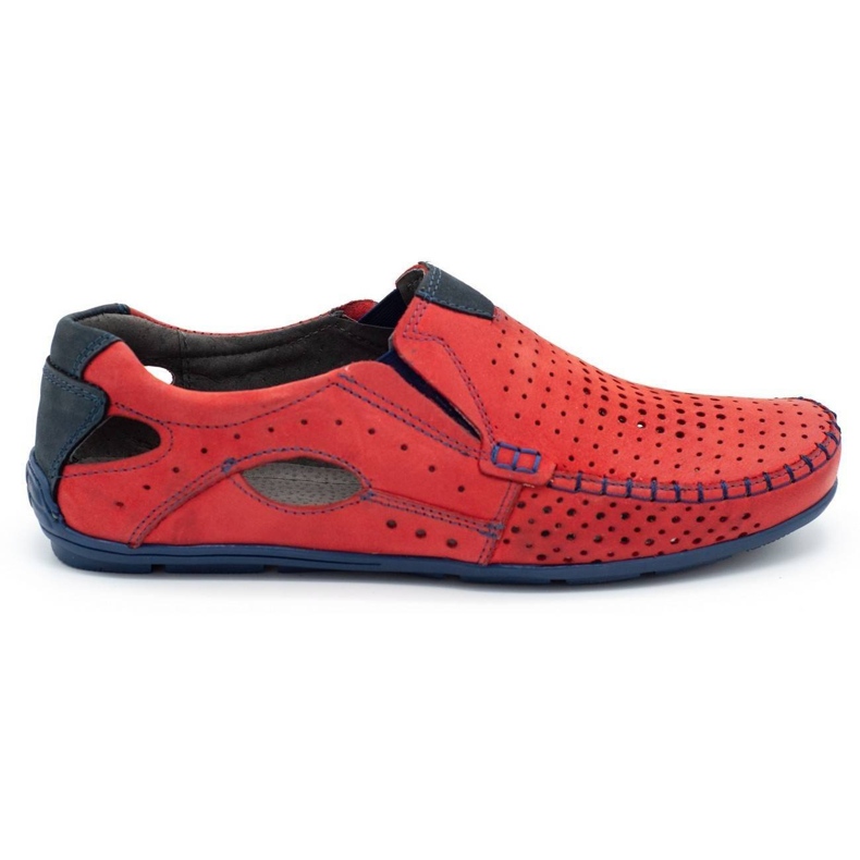 Mario Pala Herrenschuhe Mokassins 901 Sommer rot