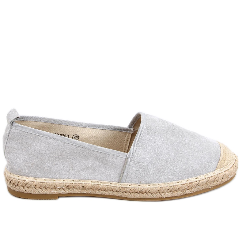 Gris Damen-Espadrilles grau