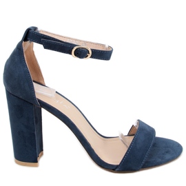 Sandaletten mit hohem Absatz von Ariel Navy marineblau