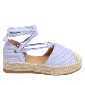 Freesia Lila knöchellange Espadrilles