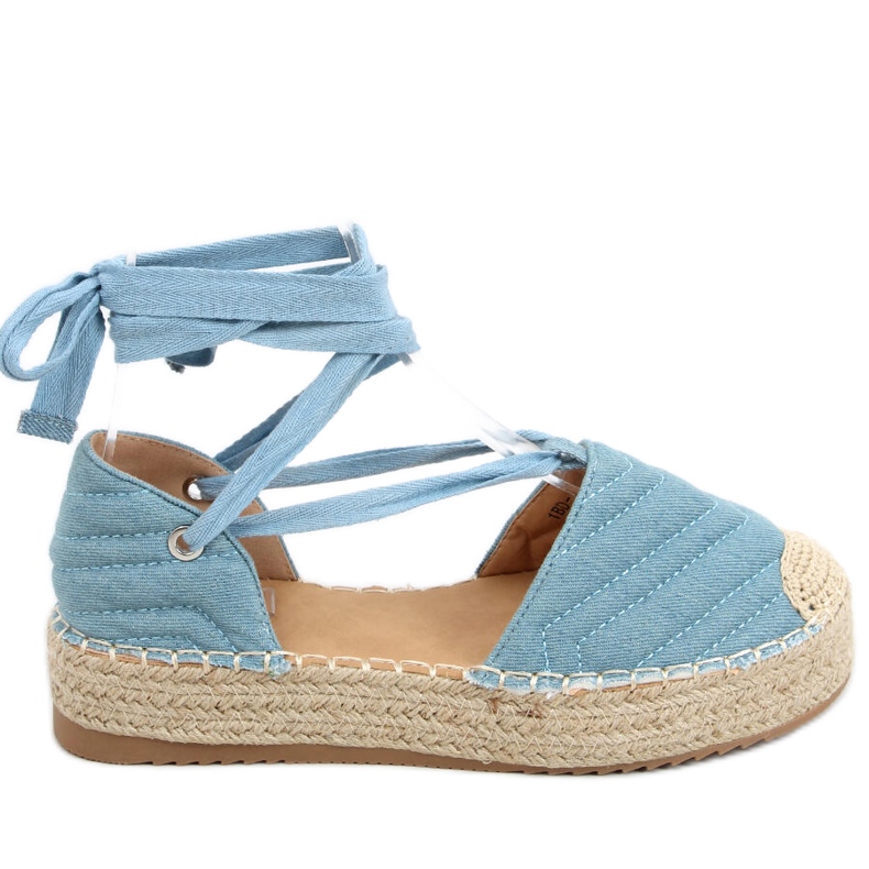 Freesia Blue knöchellange Espadrilles blau