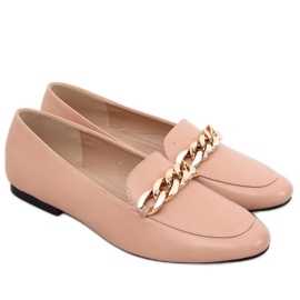 Nudefarbene Loafer von Addison beige