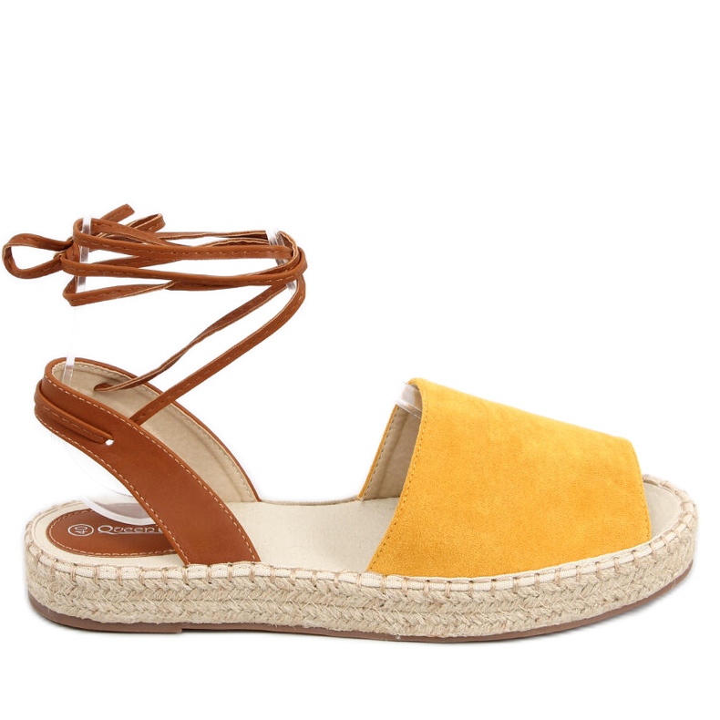 Andrina Gelbe Damen-Espadrilles braun