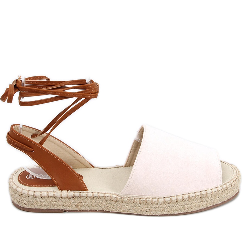 Andrina Rosa Damen-Espadrilles beige mehrfarbig