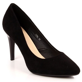 Pumps stilettos aus schwarzem wildleder W Sergio Leone