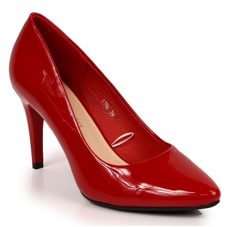 AEROBIE Pumps Heels rot lackiert W Sergio Leone