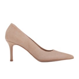 Marco Shoes Elegante Wildleder-Heels beige