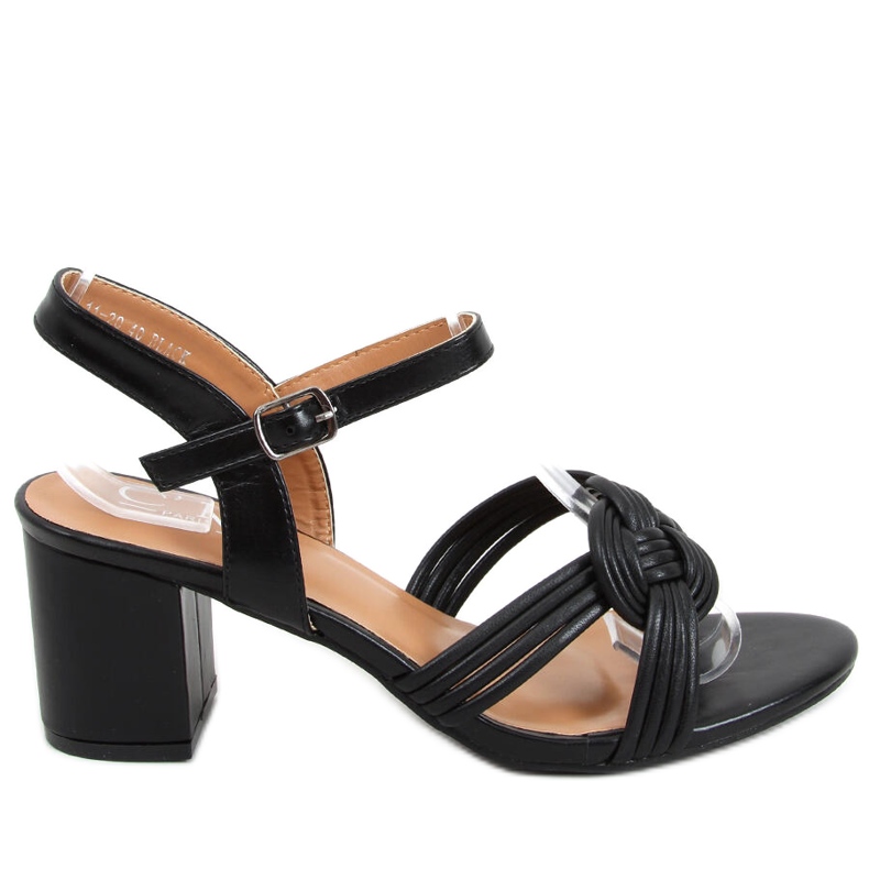 Jessa Schwarze Sandaletten mit hohen Absätzen