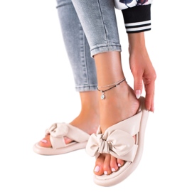 Seastar Hausschuhe mit Schleife beige