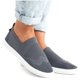 Damen Sneaker Slip-on Big Star FF274A607 Grau