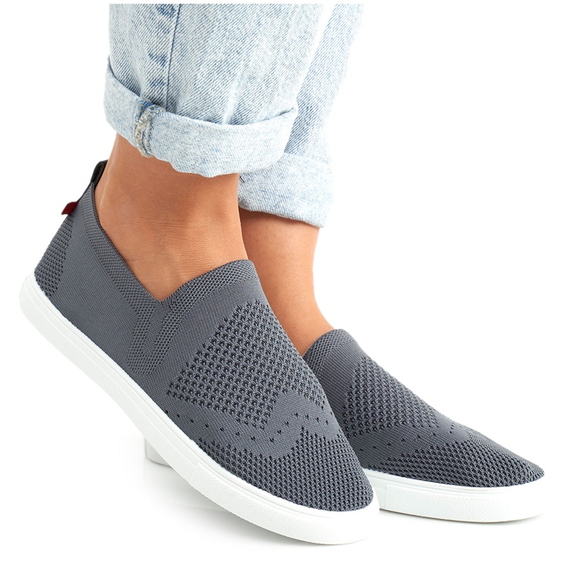 Damen Sneaker Slip-on Big Star FF274A607 Grau