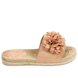 Floral Fiesta Primrose Camel Pantoffeln beige