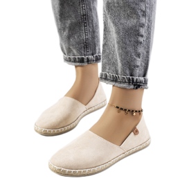 Beige Jacquet Damen-Espadrilles