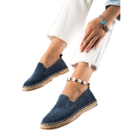 T.Sokolski Klassische Espadrilles aus Leder navy blau