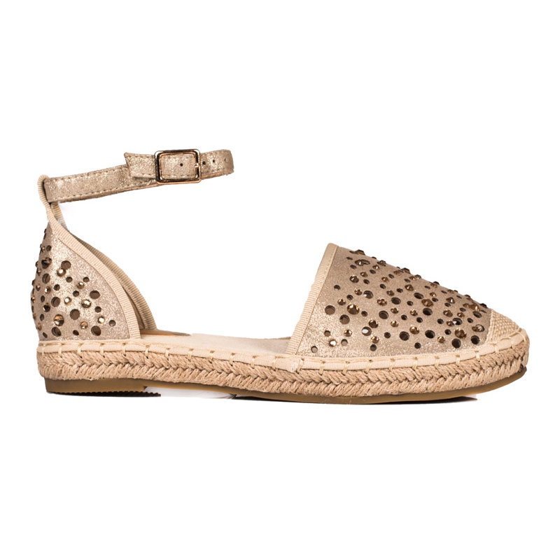 T.Sokolski Espadrilles mit Kristallen beige