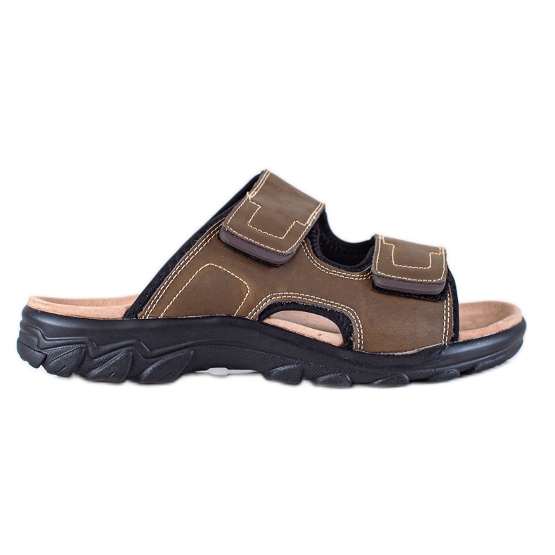 DK Herrenhausschuhe aus Leder braun