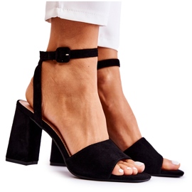 FB2 Modische Sandalen auf einer Bar Black Salis schwarz