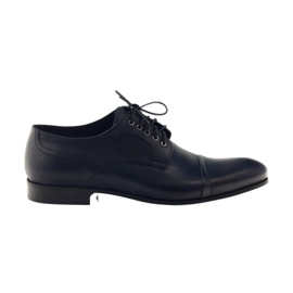 Marineblaue Pantoffeln Pilpol 1607 für Herren navy blau mehrfarbig
