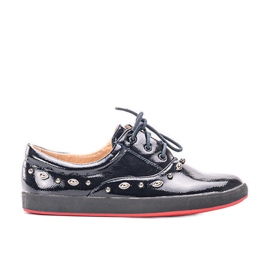 Marineblau lackierte Turnschuhe von Mikaela für Kinder