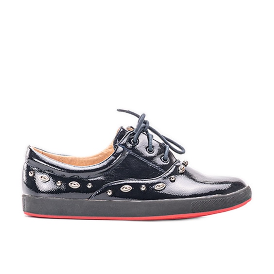 Marineblau lackierte Turnschuhe von Mikaela für Kinder