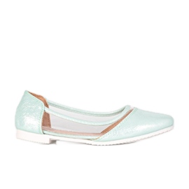 BM Mint lackierte Liisi Kinderballerinas grün