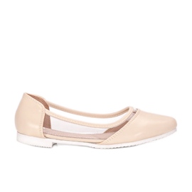 BM Halbtransparente beige Ballerinas für Kinder von Juva