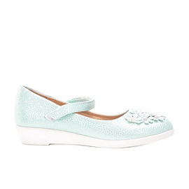BM Grün glänzende Ballerinas für Kinder Alaja