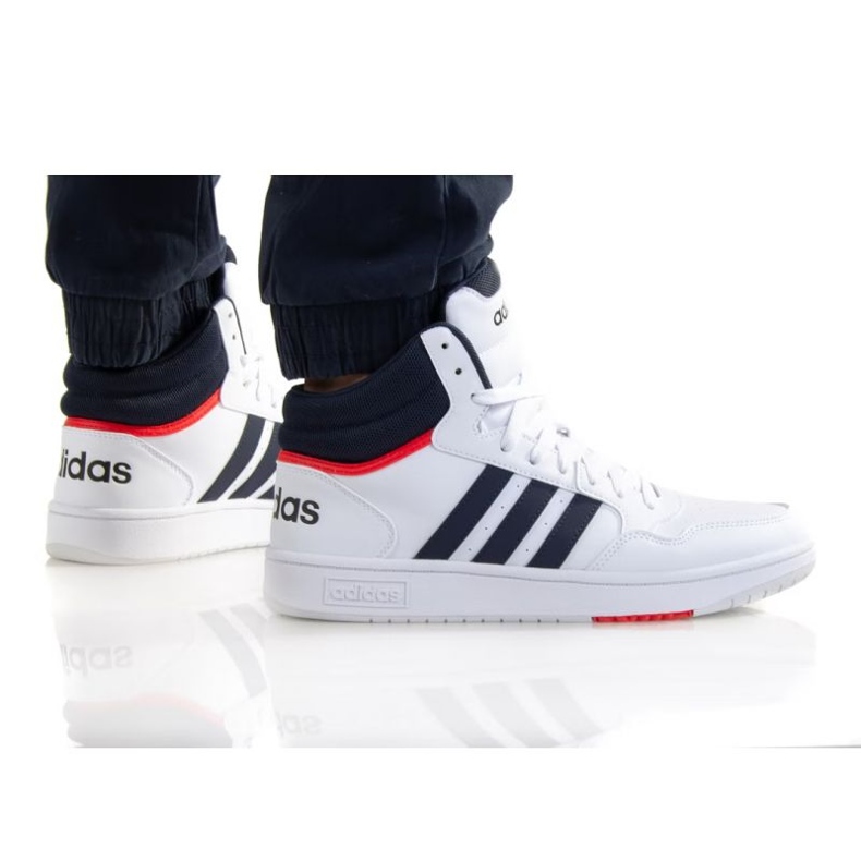 Adidas Hoops 3.0 Mid M GY5543 Schuhe weiß navy blau