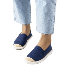 Blaue Sandalen von Costa violett navy blau