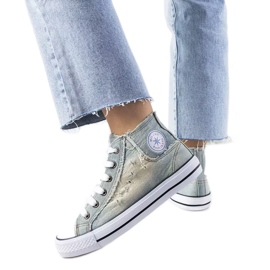 Oliveira Denim-Sneaker blau