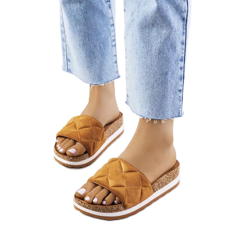 BM Braune Sandalen auf der Korksohle von Galts