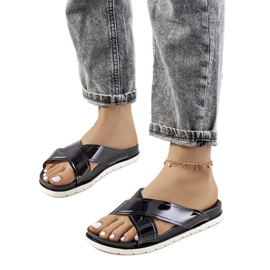 Schwarze Nicolay-Hausschuhe für Damen