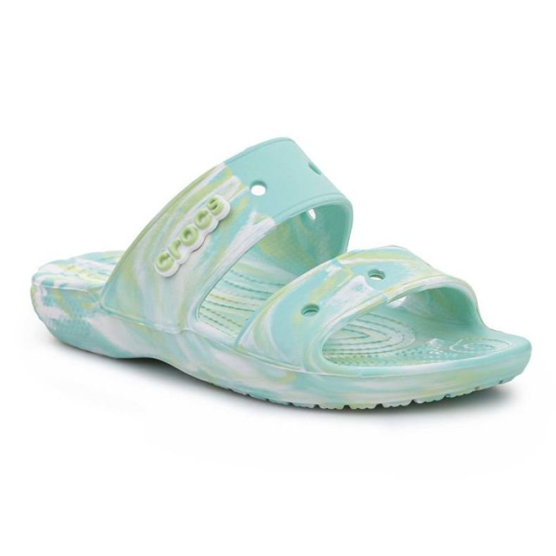 Crocs Classic marmorierte Sandale W 207701-4SU blau