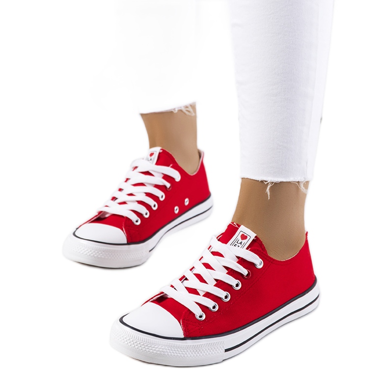 Klassisch roter Damen-Sneaker von Kolind