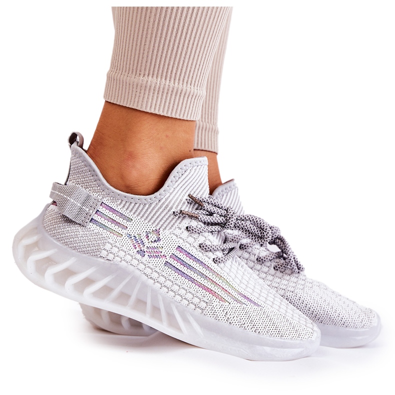 FK2 Damen Sport Slip On Grau Rokko Schuhe mehrfarbig